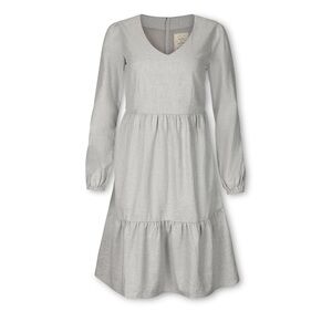 Hope and Henry Tiered flannel dress Light Gray Size 12